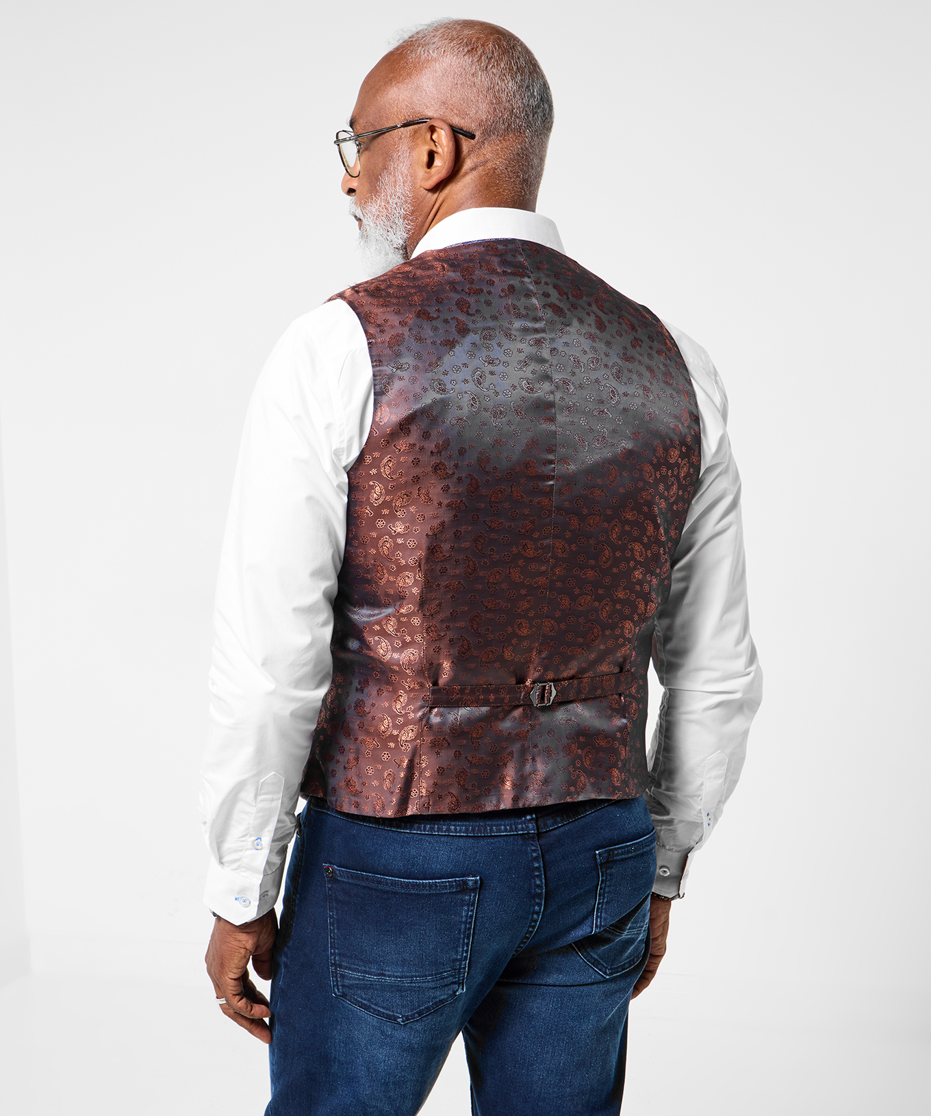 Joe Browns Men's Tailored Check Front Waistcoat - Picture 4 of 37