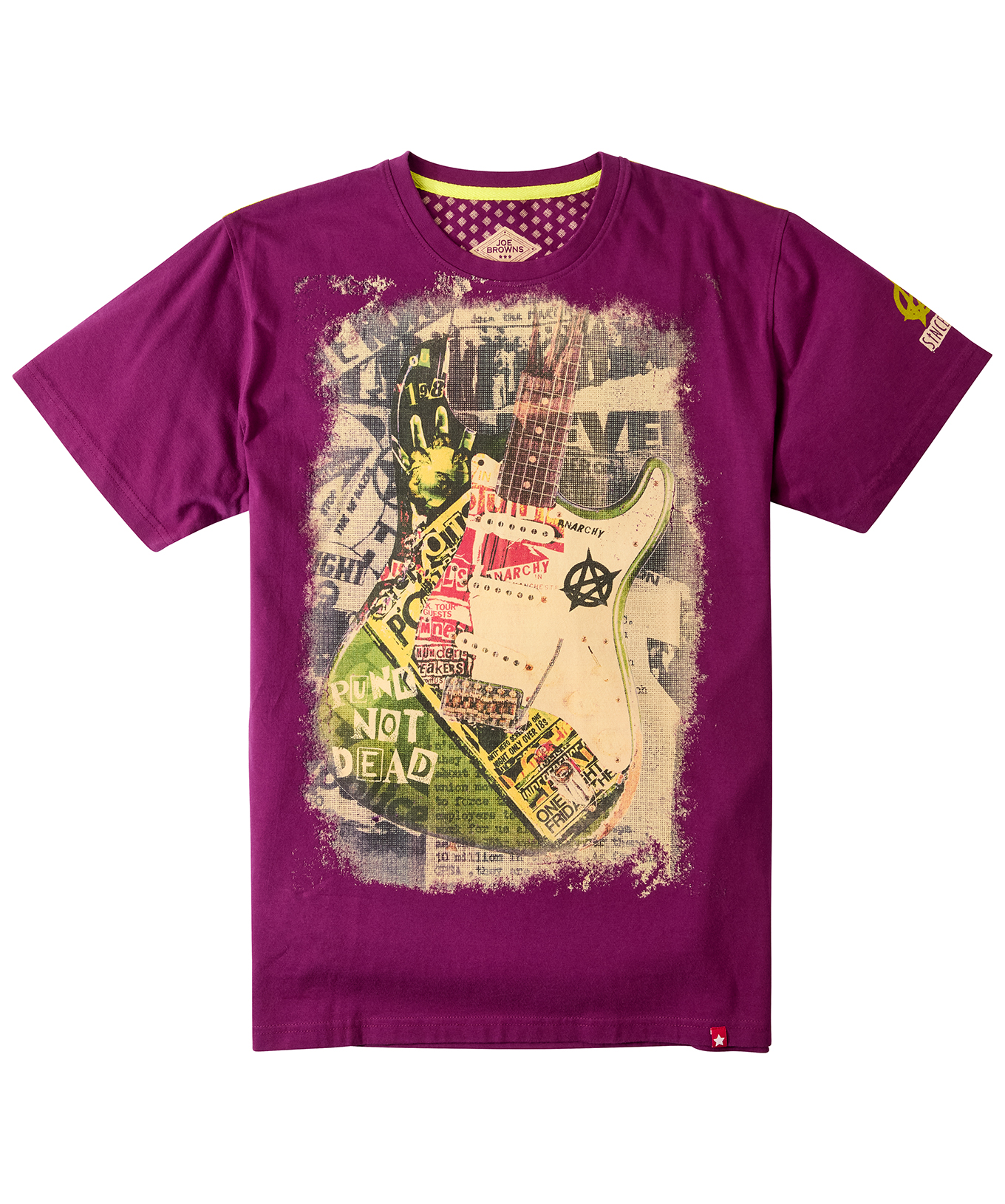 Joe Browns Men's Bold Anarchy Placement Print T-Shirt - Picture 2 of 16