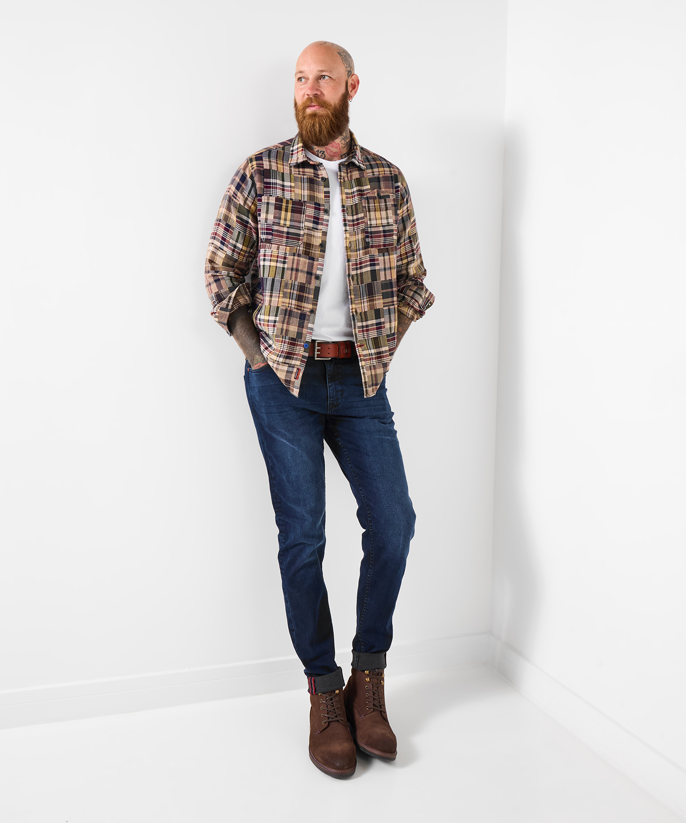 Joe Browns Men's Men’s Check Long Sleeve Shirt - Picture 4 of 31