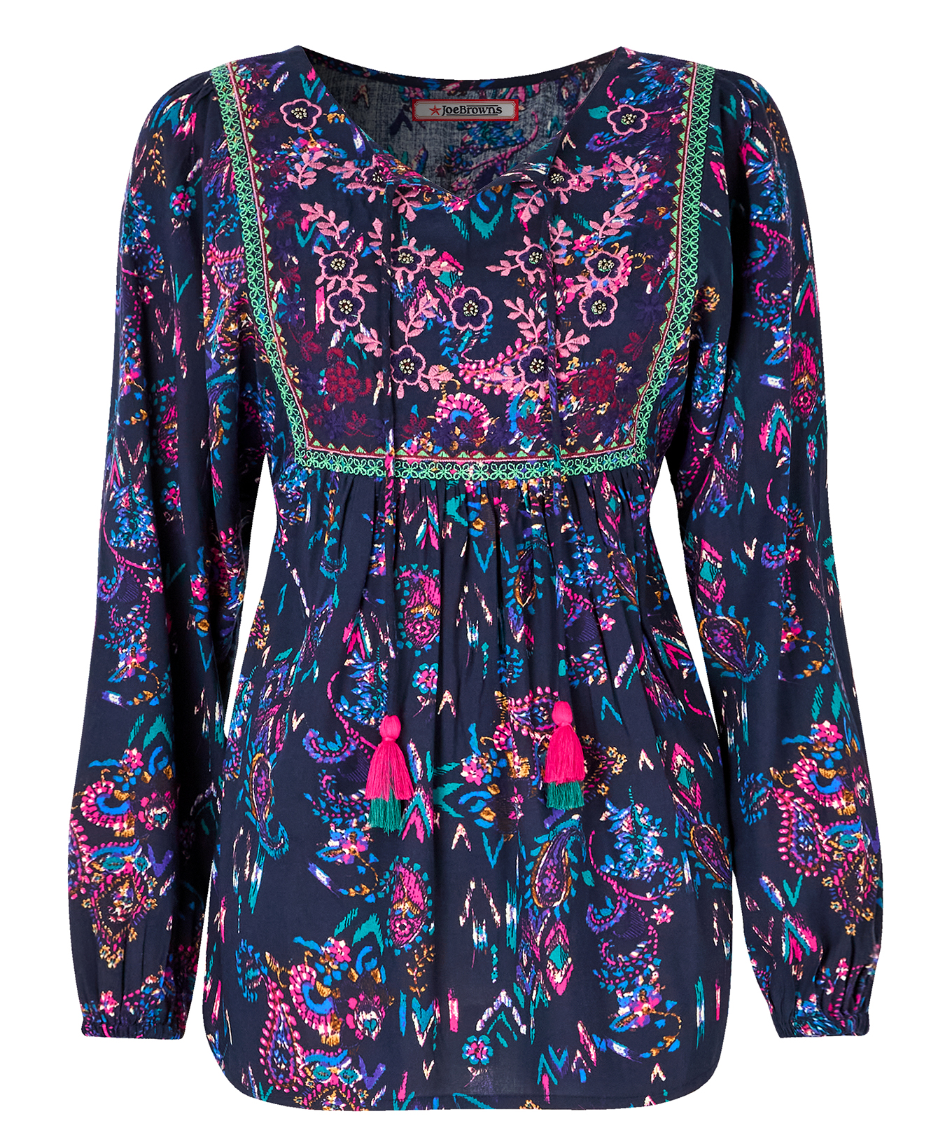 Joe Browns Women's Flowy Fit Boho Blouse - Picture 2 of 37