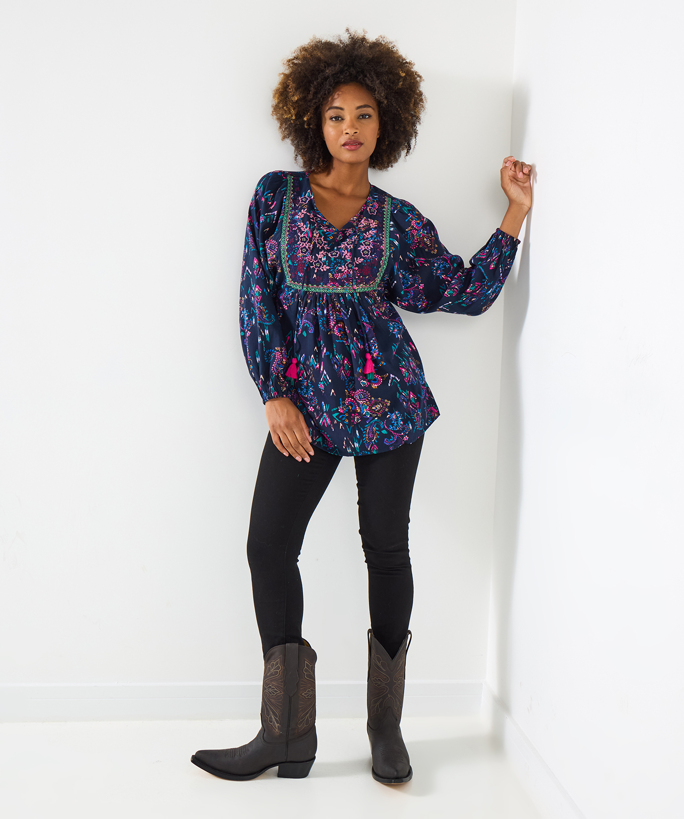 Joe Browns Women's Flowy Fit Boho Blouse - Picture 3 of 37
