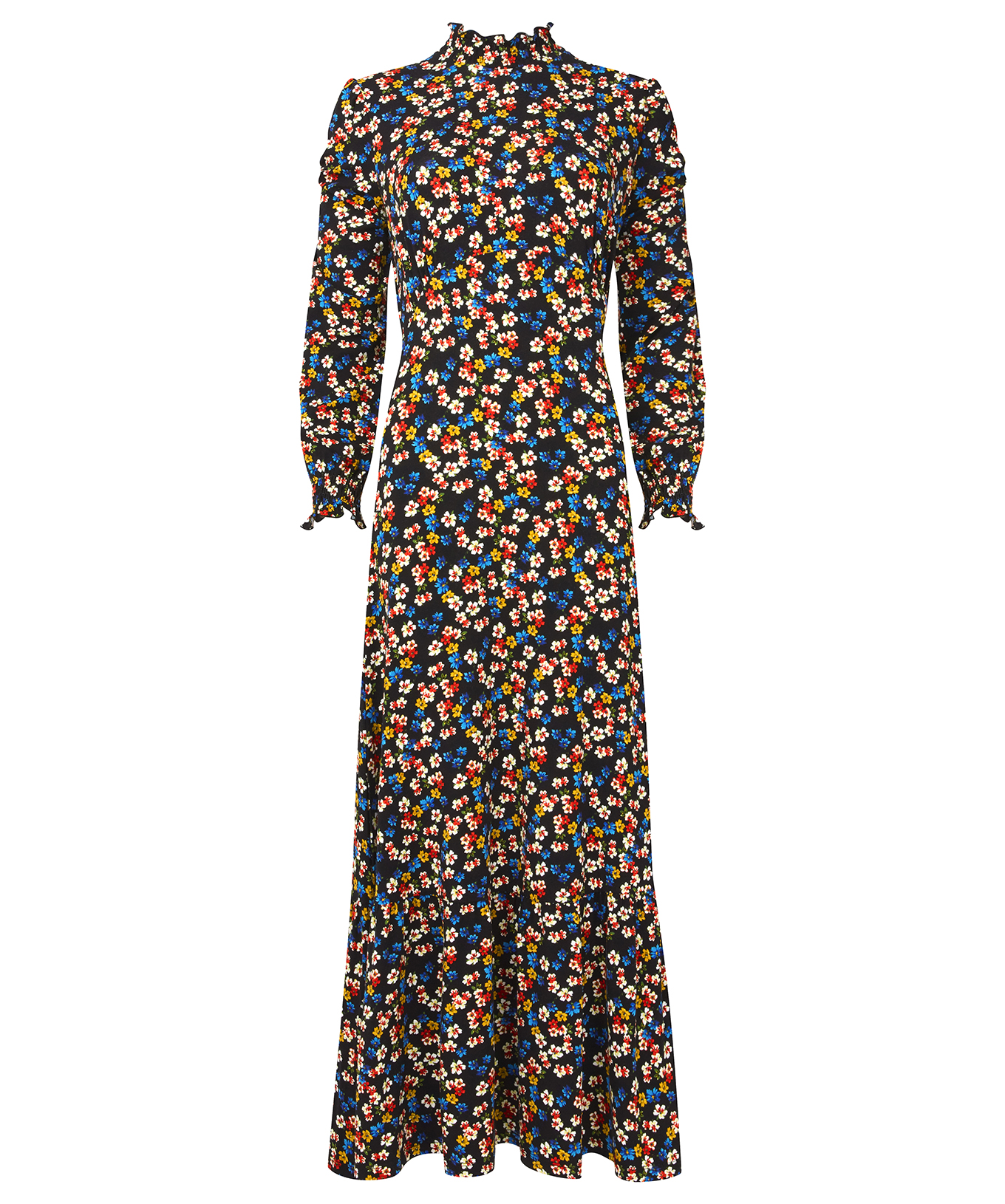 Joe Browns Women's Ditsy Floral High Neck Jersey Midi Dress | eBay