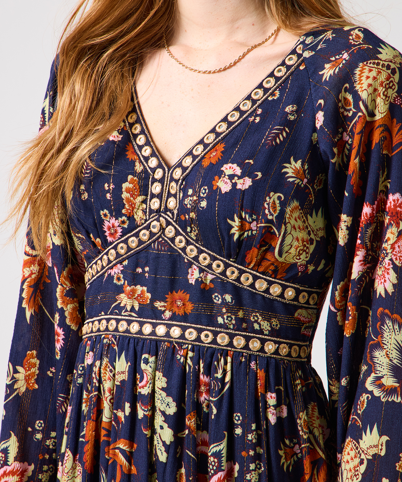 Joe Browns Women's Mirror Trim Boho Floral Maxi Dress - Picture 5 of 13