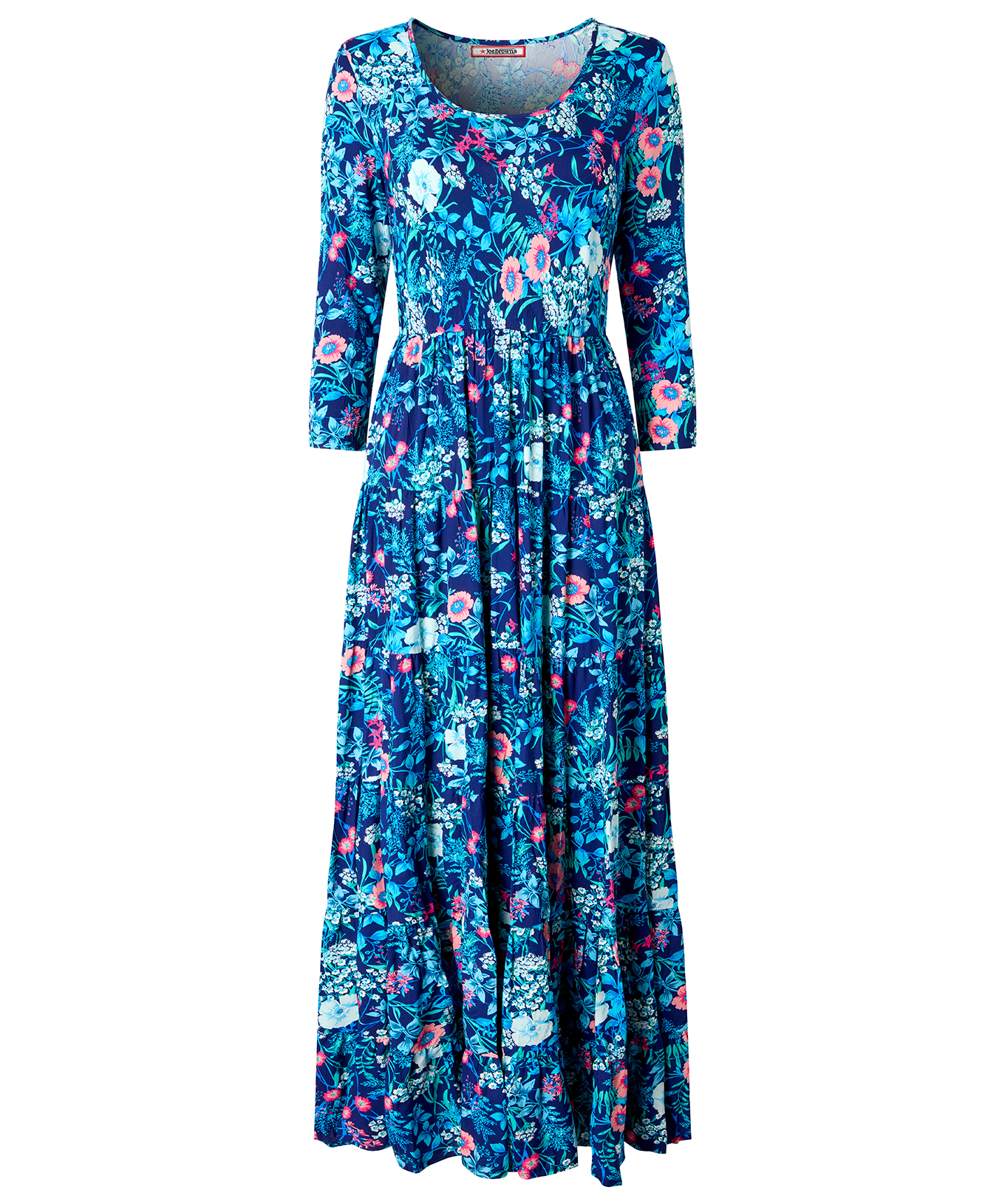 Joe Browns Women's Bright Floral Crinkle Cotton Maxi Dress - Picture 2 of 79