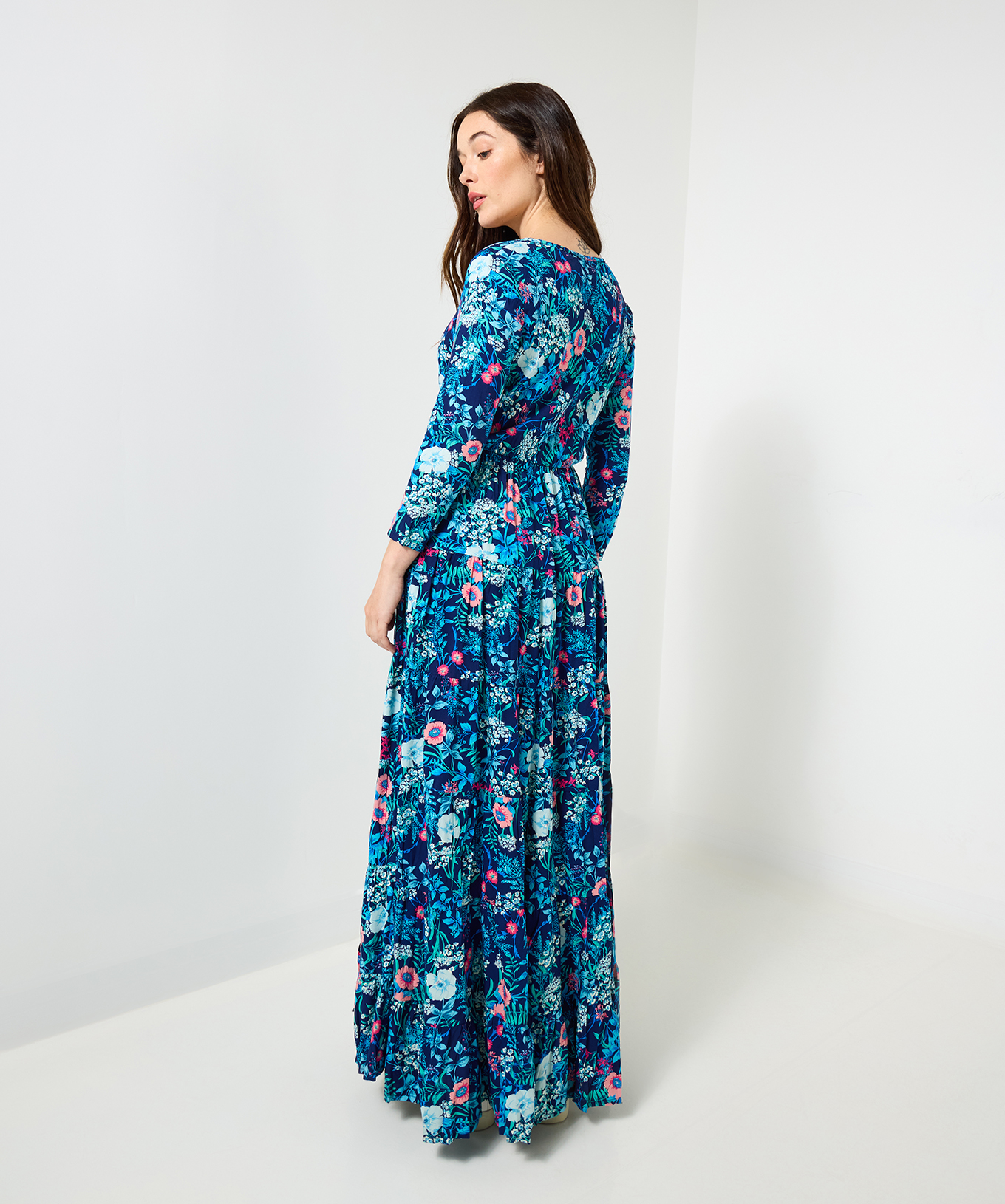 Joe Browns Women's Bright Floral Crinkle Cotton Maxi Dress - Picture 5 of 79
