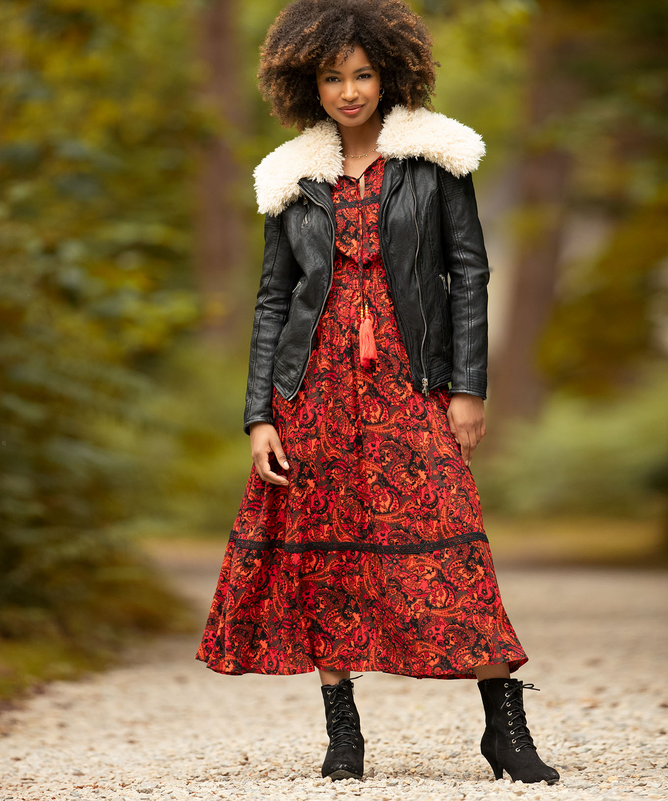 Joe Browns Women's Edgy Vintage Buckled Distressed Real Leather Biker Jacket - Picture 6 of 10