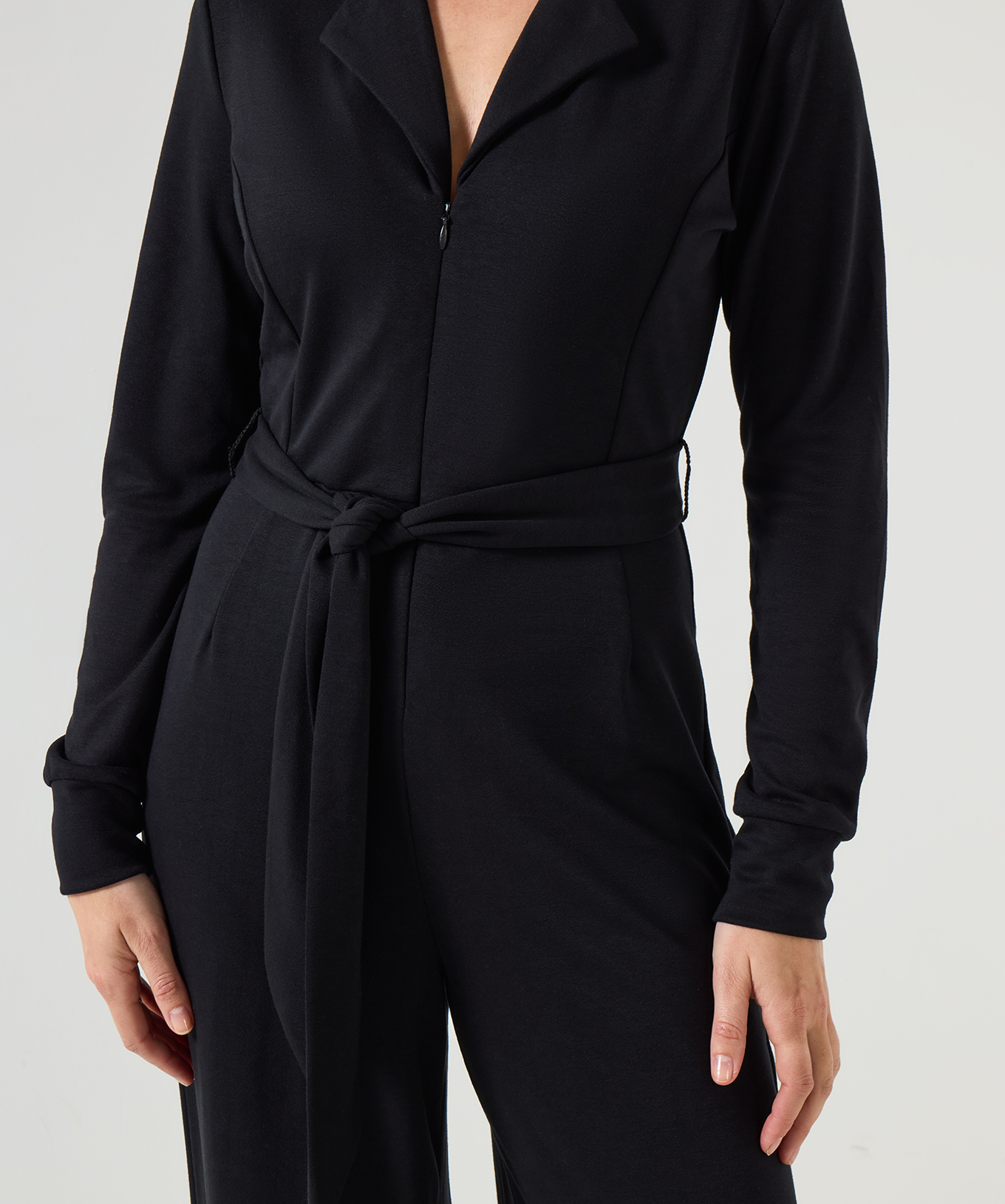Joe Browns Women's Collared Zip Front Straight Leg Jersey Jumpsuit - Picture 4 of 79