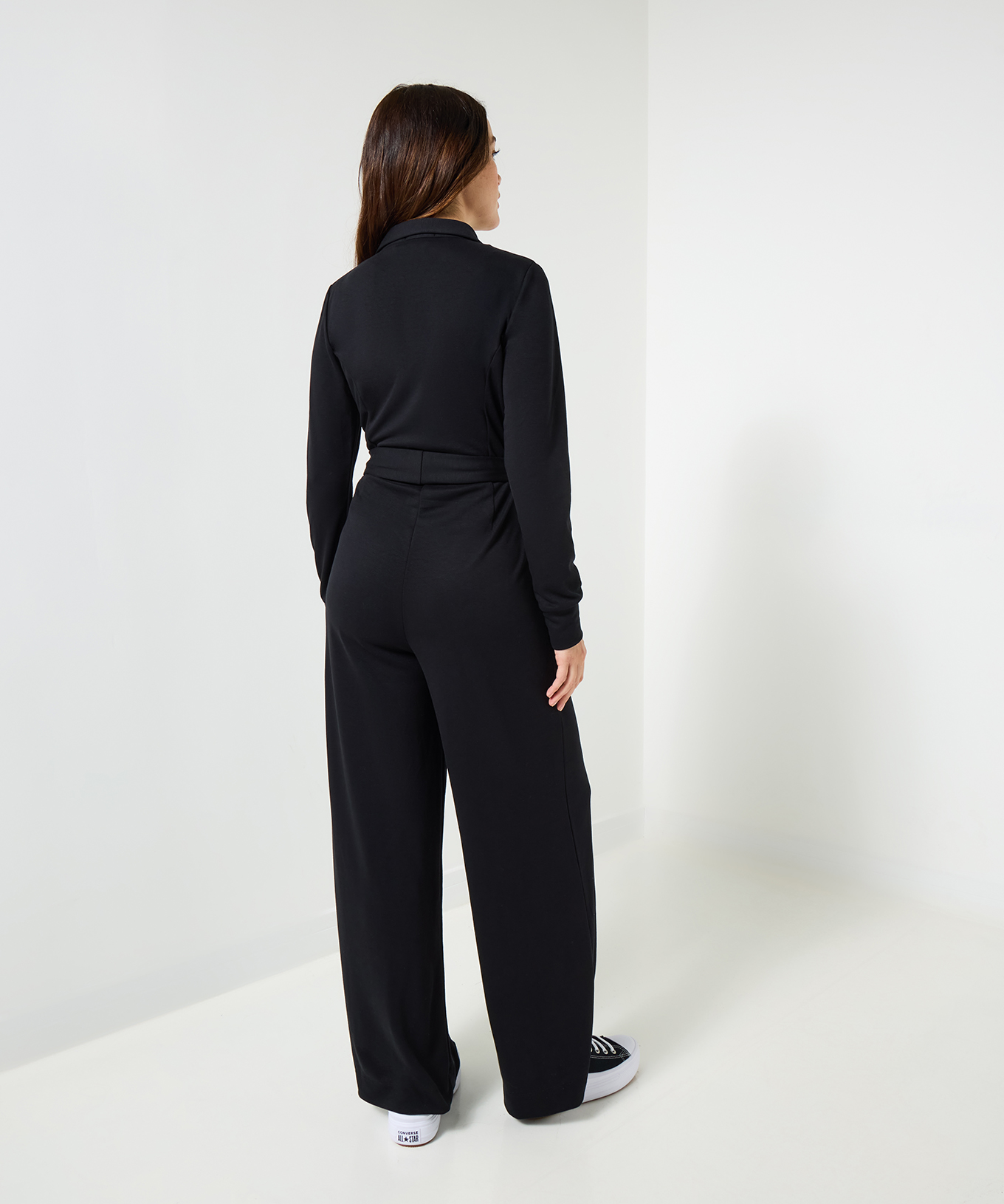 Joe Browns Women's Collared Zip Front Straight Leg Jersey Jumpsuit - Picture 5 of 79