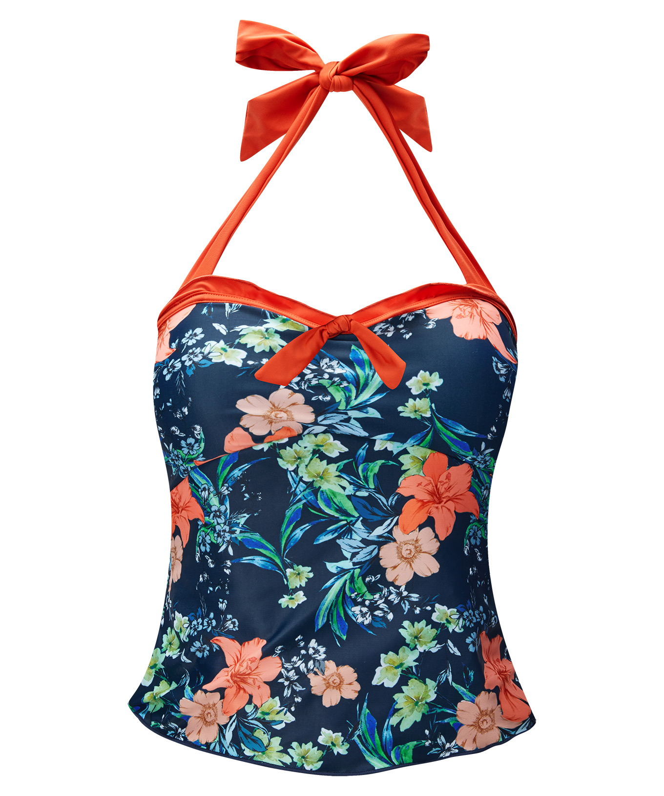 Joe Browns Womens Halter neck Tankini Top with Lettuce Edge eBay