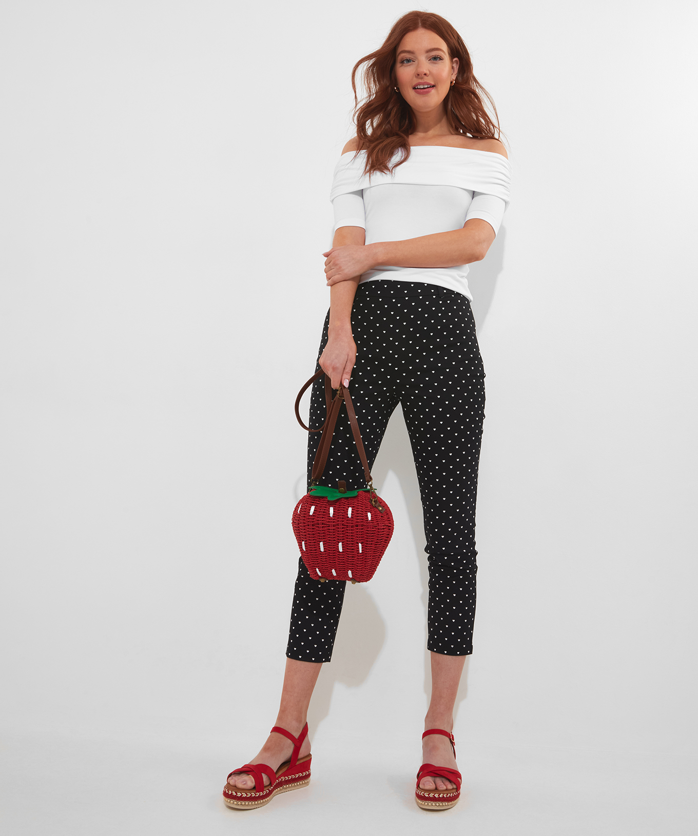 Joe Browns Women's Slim Fit Fold Over Bardot Jersey Top - Picture 9 of 14