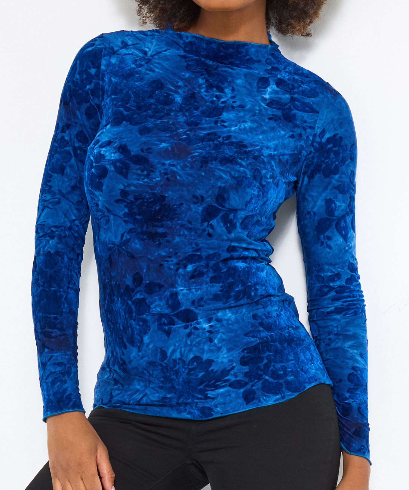 Joe Browns Women's Winter Flocked Floral Slim Fit Top - Picture 3 of 37