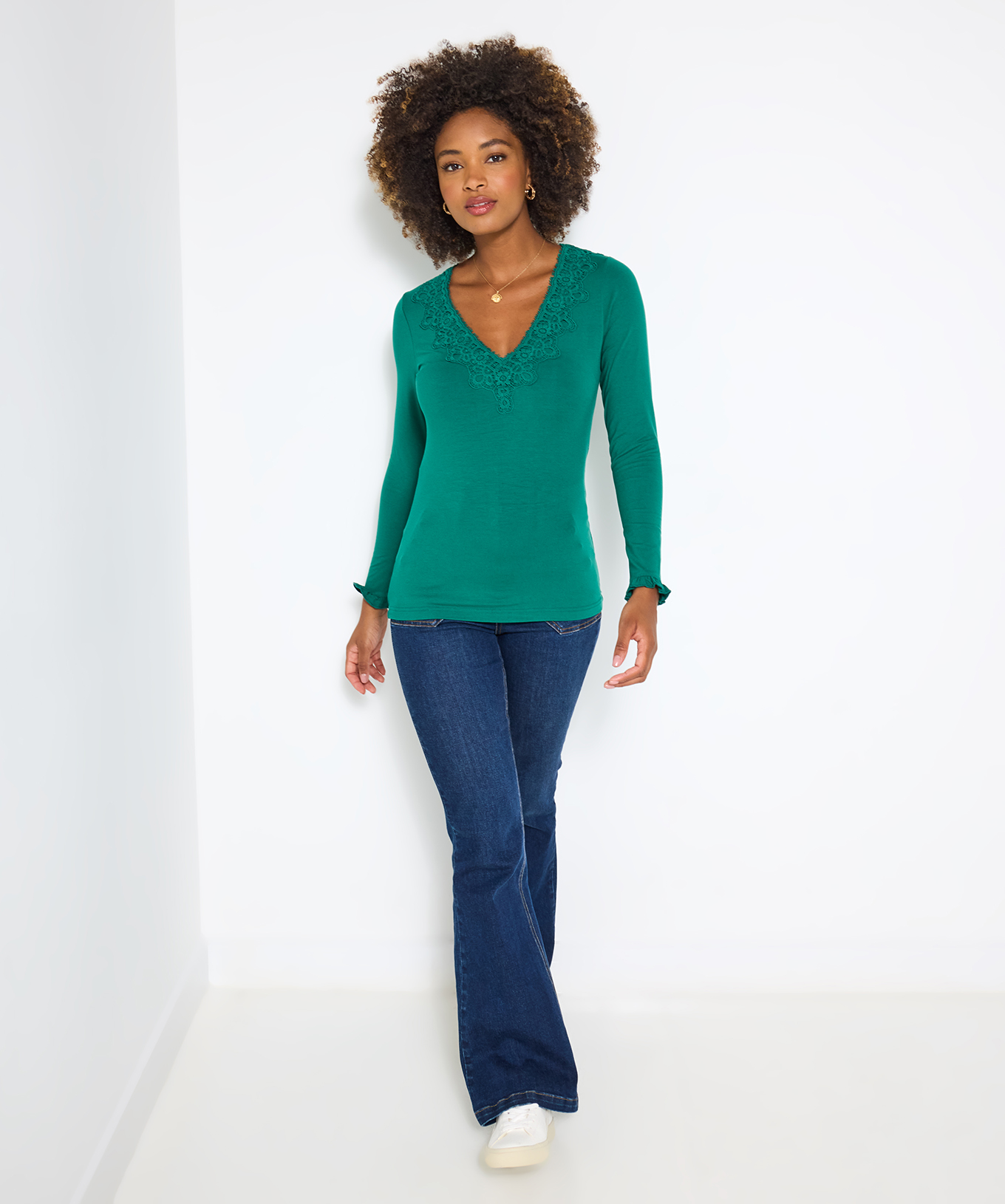 Joe Browns Women's Asymmetric Button Detail Jersey Top - Picture 4 of 37